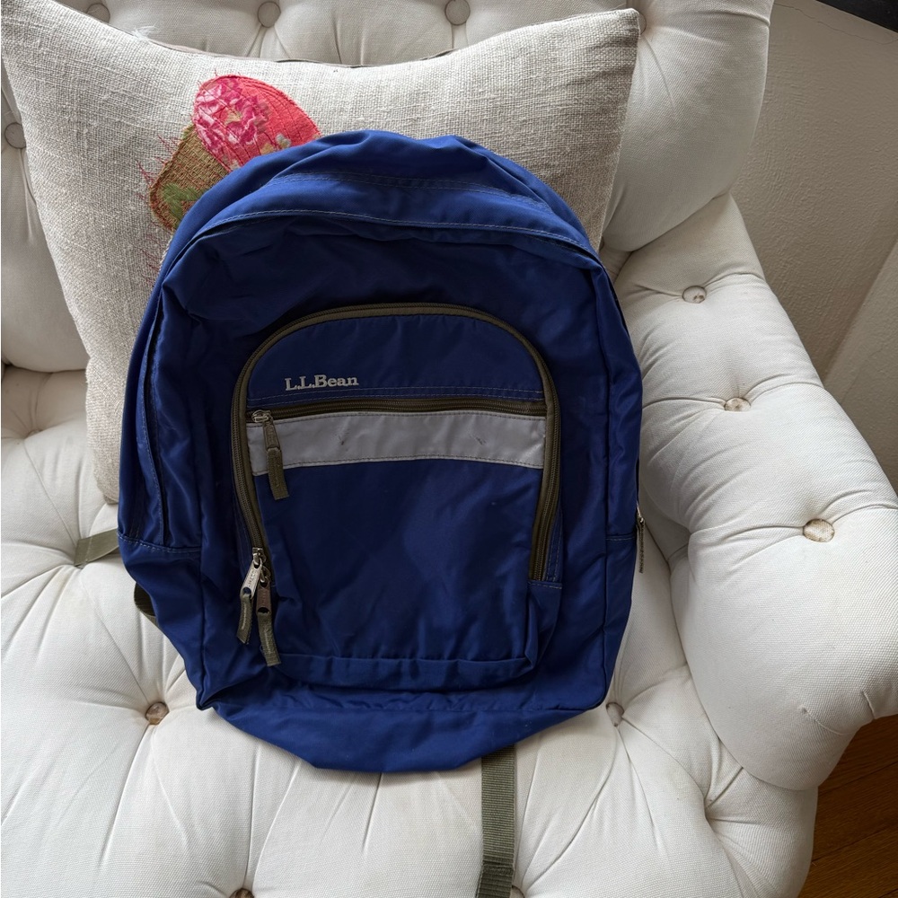 L.L. Bean Blue Backpack Vintage